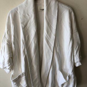 Lounge Cardigan with Wide Ribbed Lapel